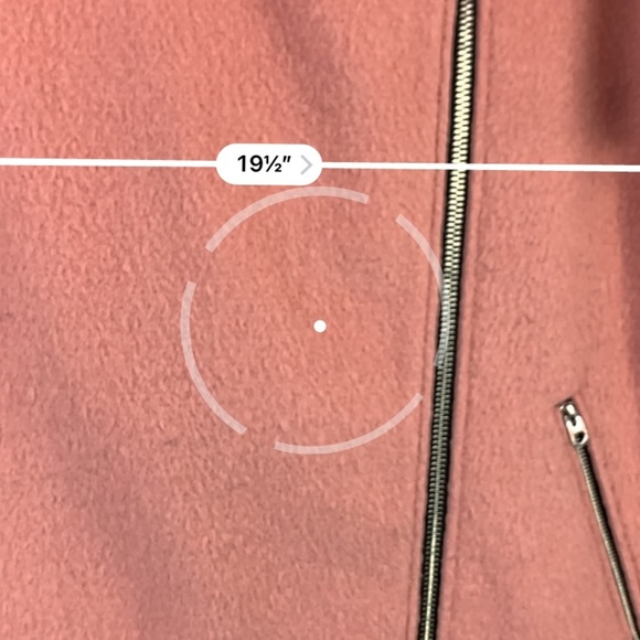 Topshop Wool Moto Jacket Pink Blend Winter Coat 10 - Picture 3 of 13